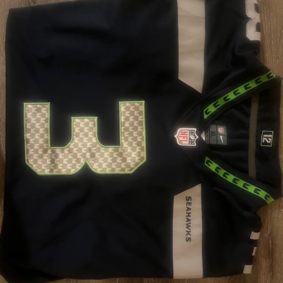 RUSSELL WILSON SEAHAWKS #3 ON FIELD OFFICIAL NFL JERSEY SIZE XL - Picture 1 of 9